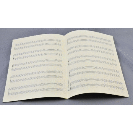 Music manuscript paper 5x2 staves