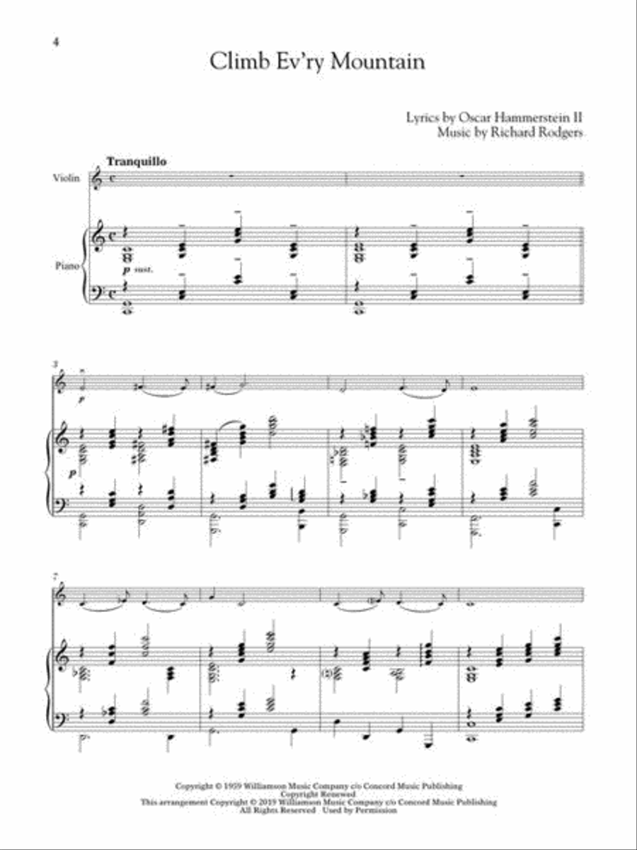 The Sound of Music for Classical Players – Violin and Piano Violin Solo scores gallery preview page 5