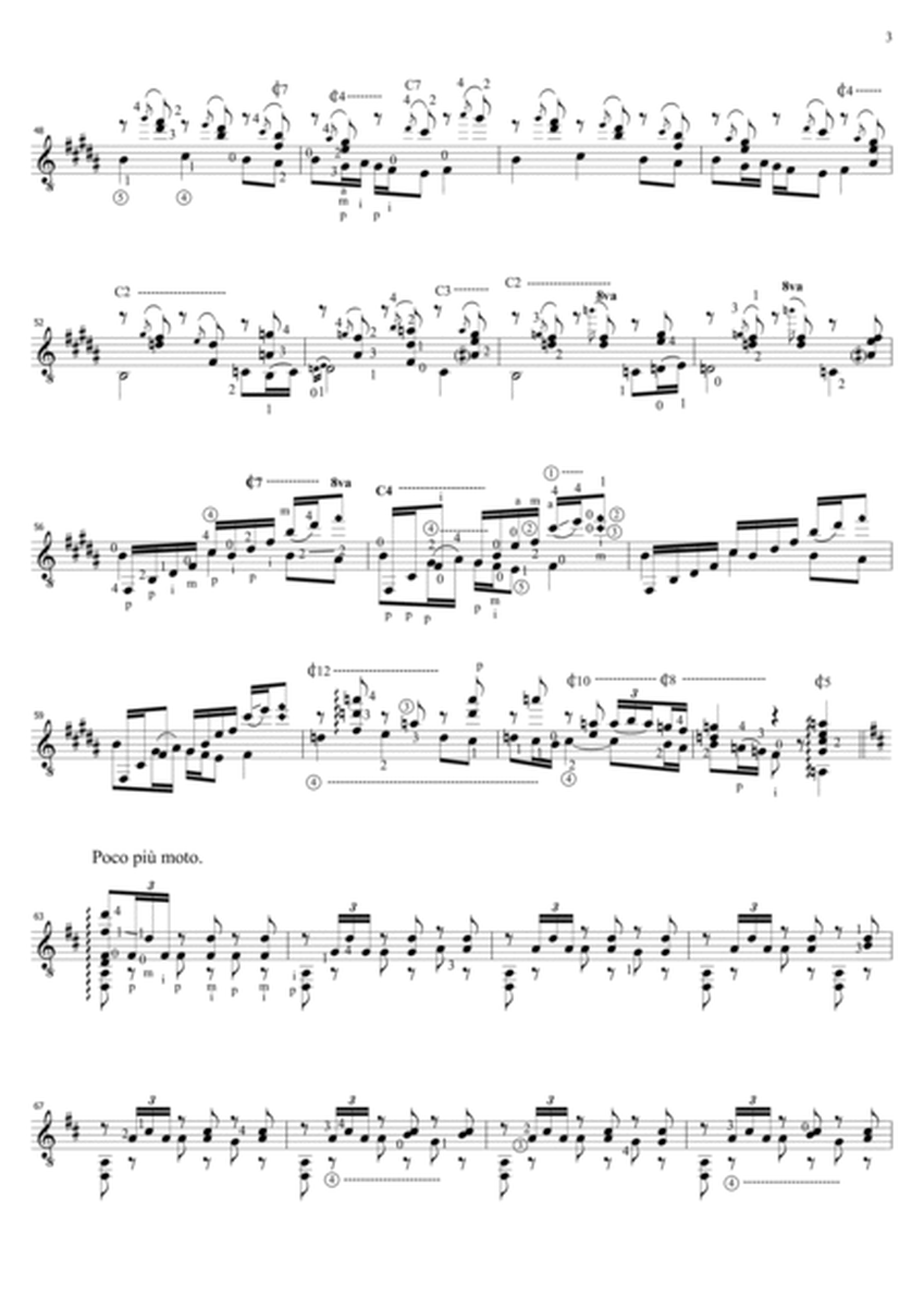 Guitar arrangement of the "Spanish dance No.7" (Danza Española n°7 "Valenciana")