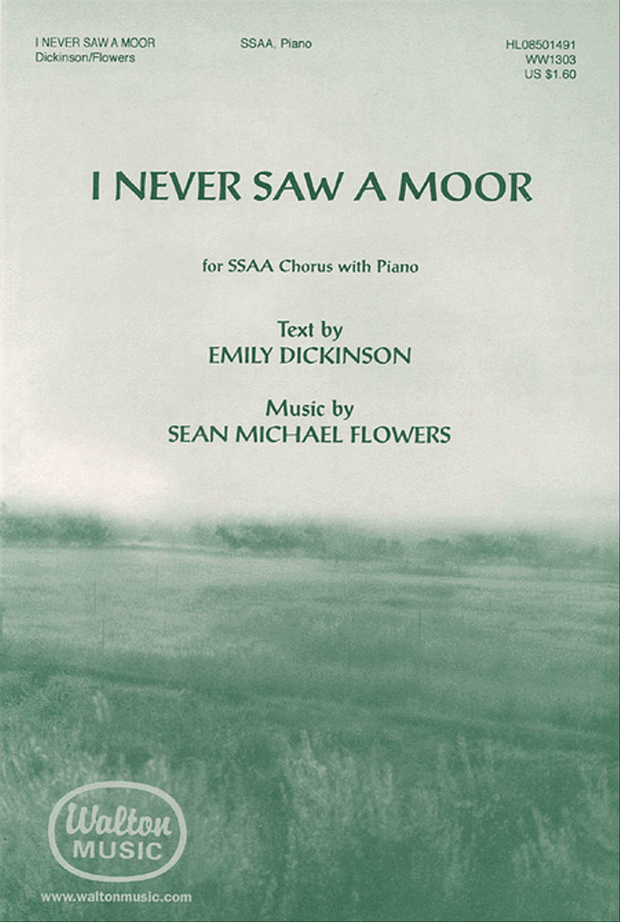 I Never Saw a Moor I Never Saw a Moor SSAA scores gallery preview page 1