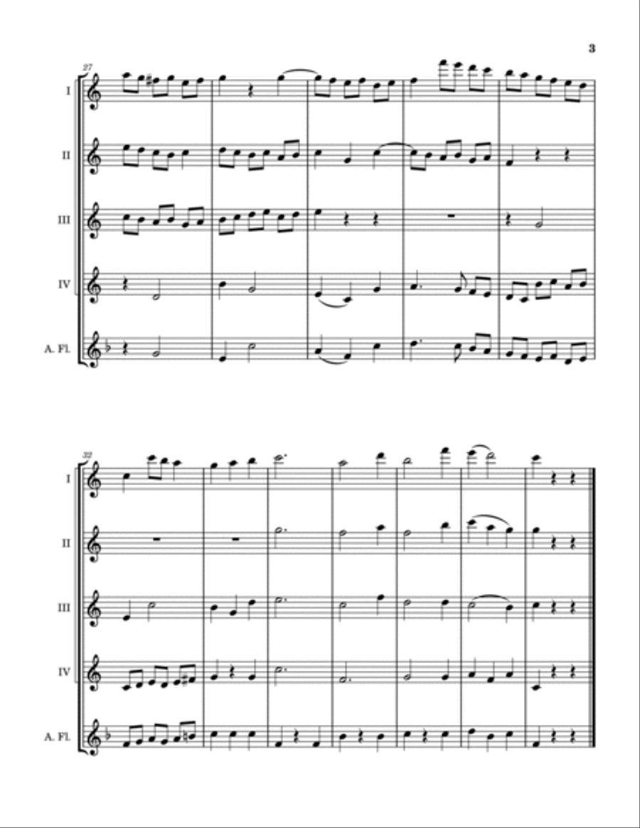 Sanctus Woodwind Quintet scores gallery preview page 4