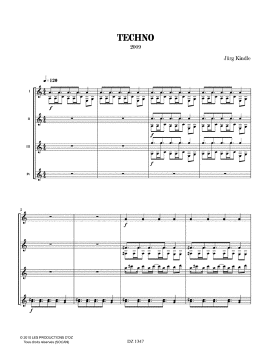 Pop Styles - Techno Guitar Ensemble scores gallery preview page 3