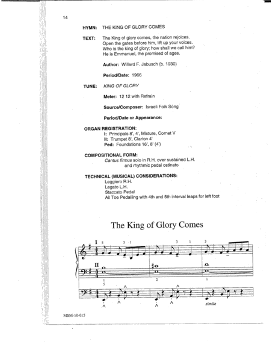 Easy Hymn Settings- Advent/Christmas Organ scores gallery preview page 2