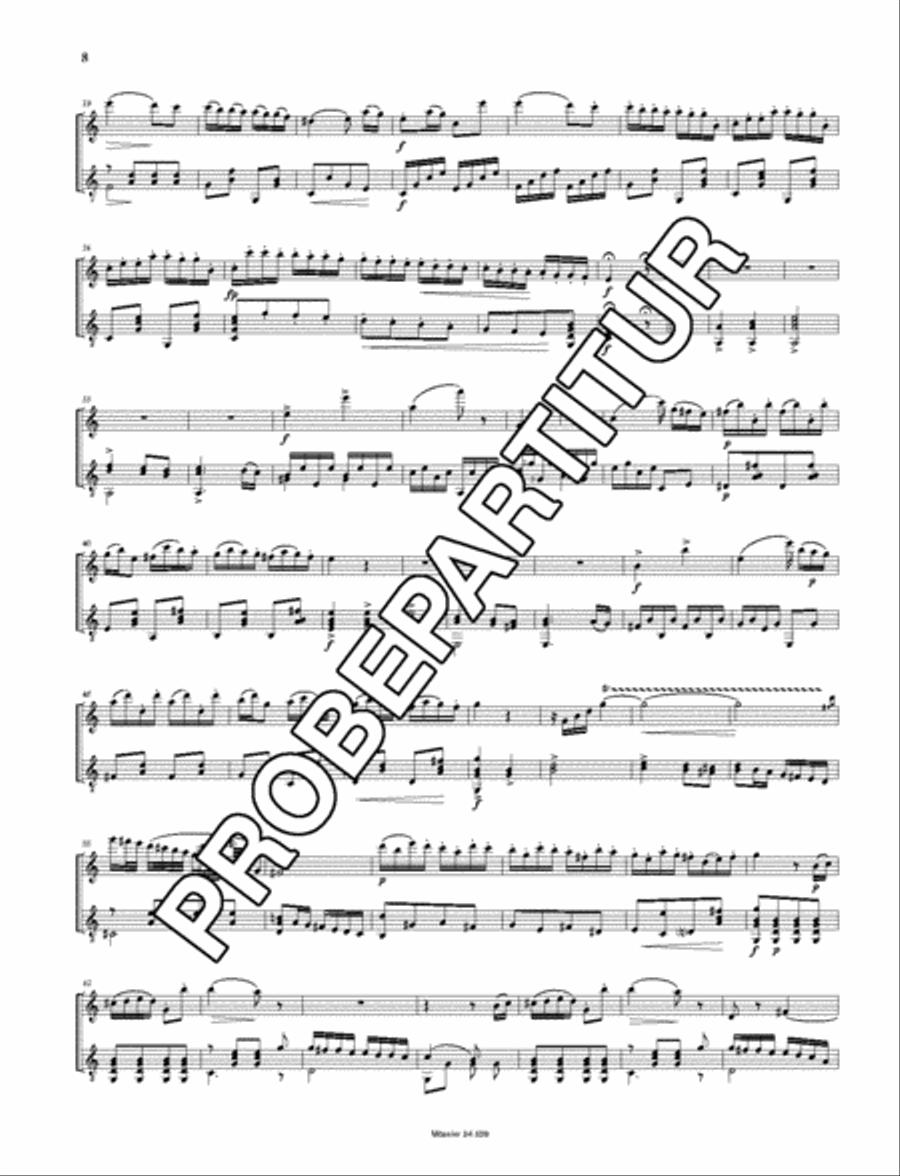 Six Divertissements op. 70 Flute scores gallery preview page 9