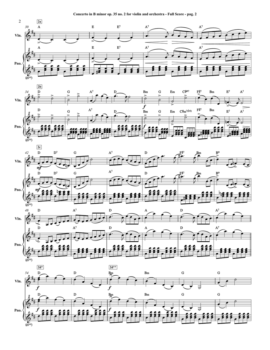Oskar Rieding - Concerto in B minor op. 35 no. 2 for violin and orchestra - Part I (Allegro moderato