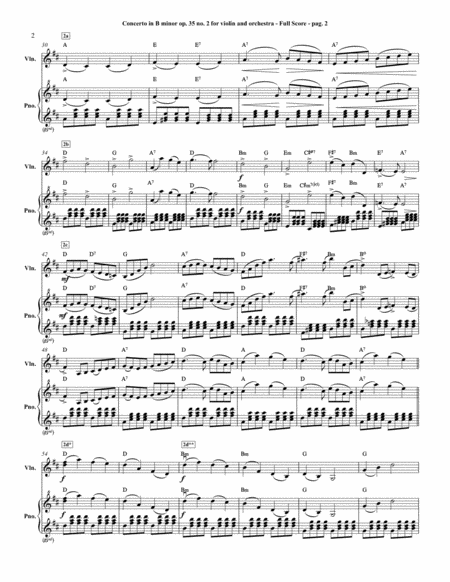 Oskar Rieding - Concerto in B minor op. 35 no. 2 for violin and orchestra - Part I (Allegro moderato Violin - Digital Sheet Music