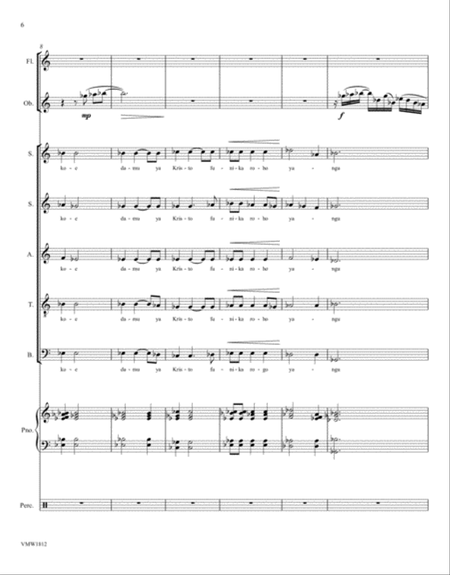 Maombi na Sifa (Prayer and Praise) 4-Part scores gallery preview page 6