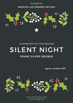 Book cover for Silent Night - Viola Quartet