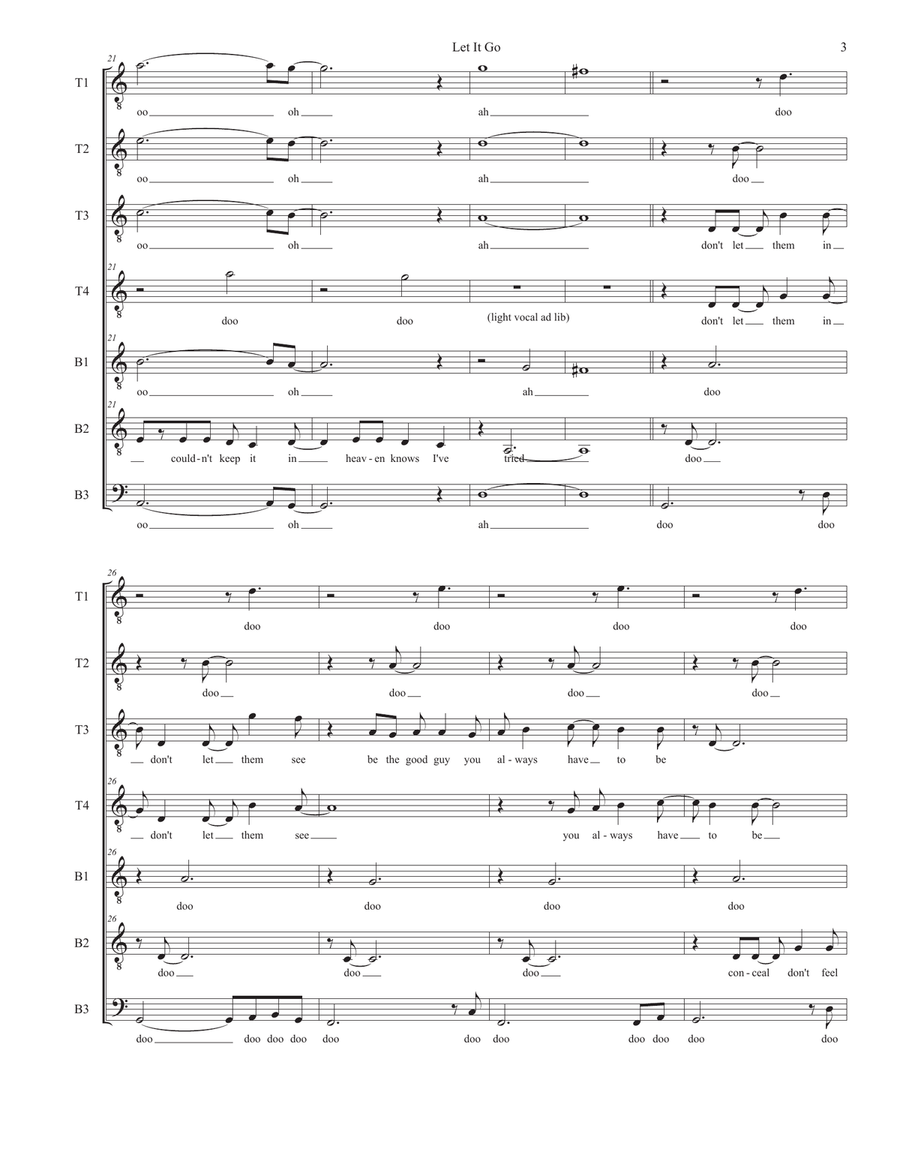 Let It Go (from Frozen) TB scores gallery preview page 3