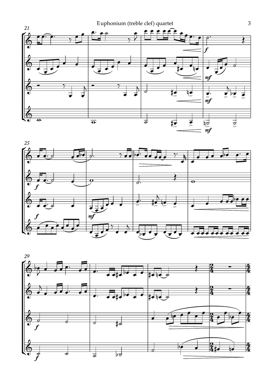 Bohemian Rhapsody Brass Duet scores gallery preview page 4