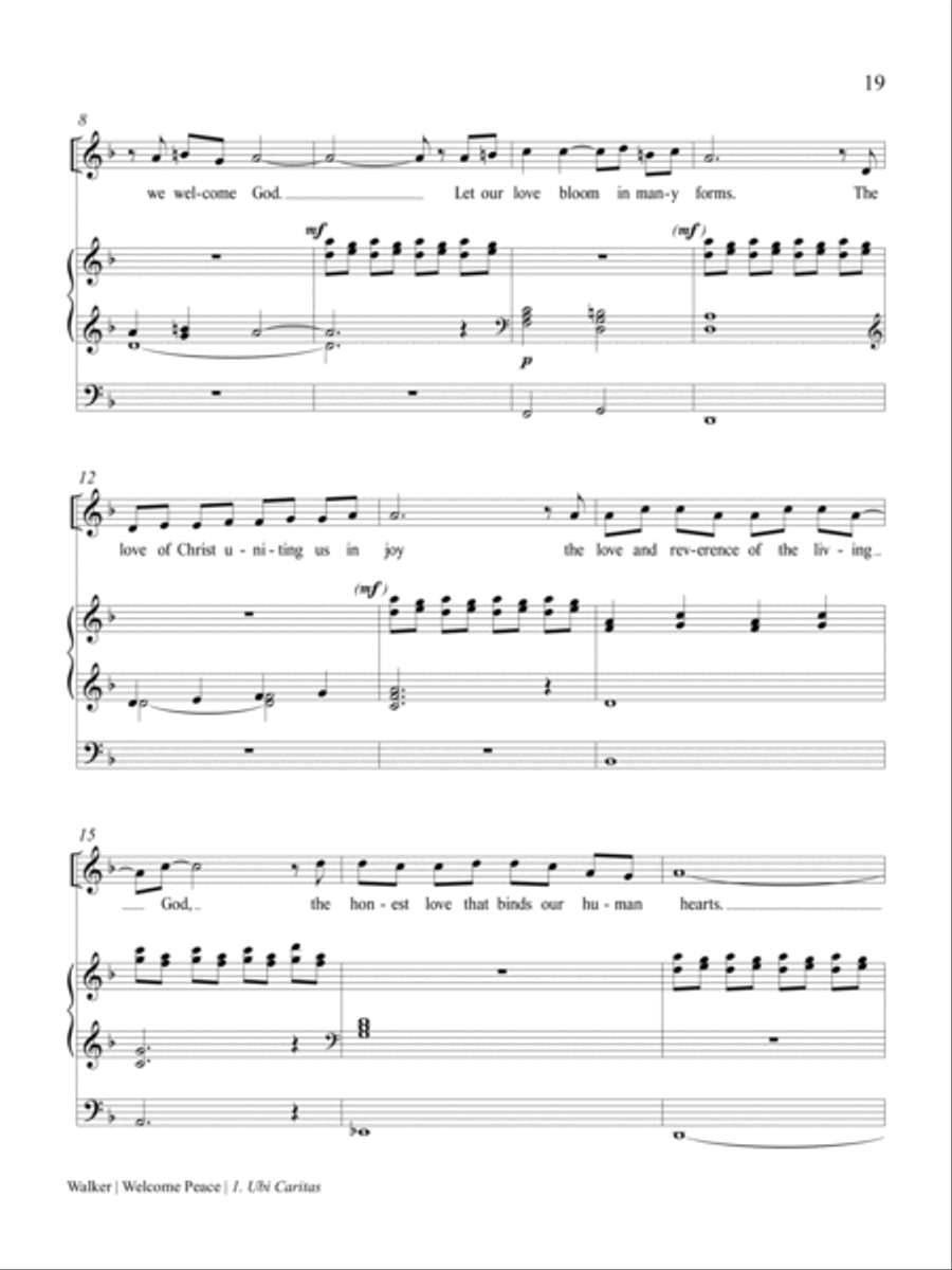 Welcome Peace High Voice scores gallery preview page 2