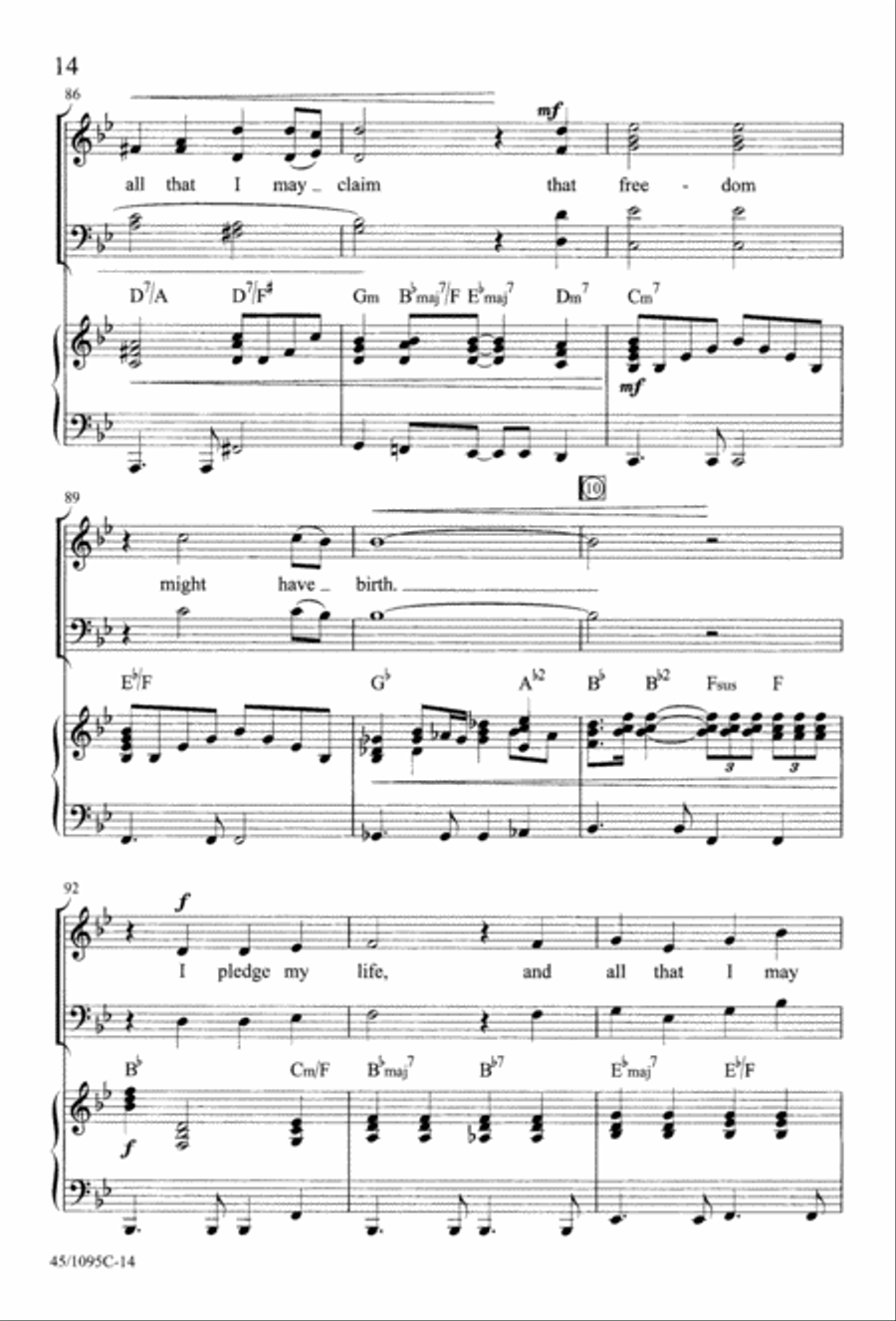 What Price Freedom? 4-Part scores gallery preview page 16