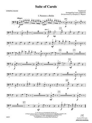 Suite of Carols: String Bass