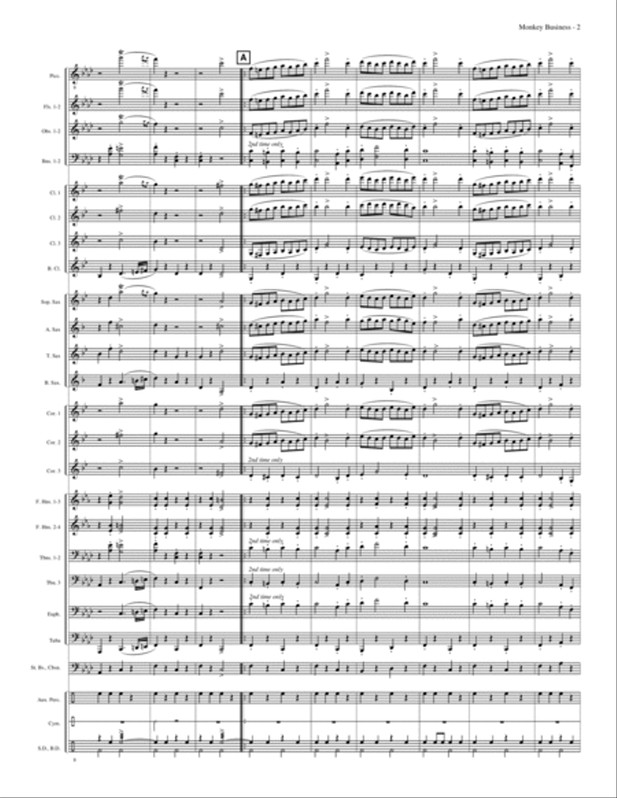 Monkey Business Concert Band scores gallery preview page 6