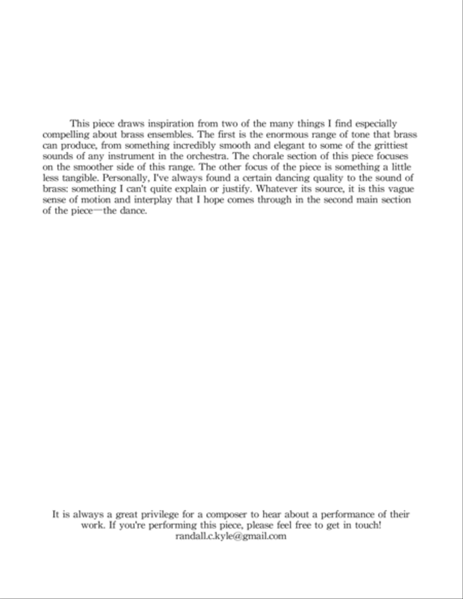 Chorale and Dance for low brass trio Brass Trio scores gallery preview page 2