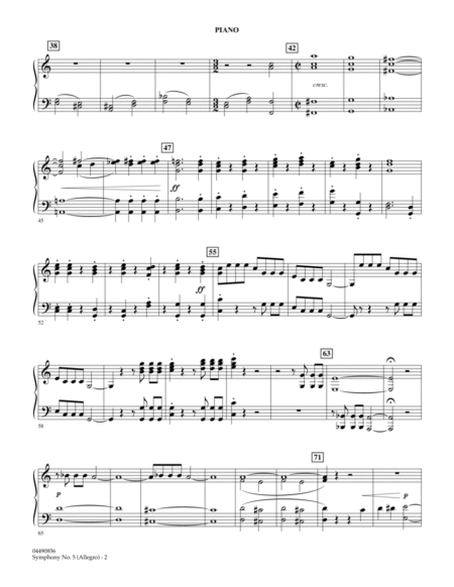 Symphony No. 5 (Allegro) - Piano