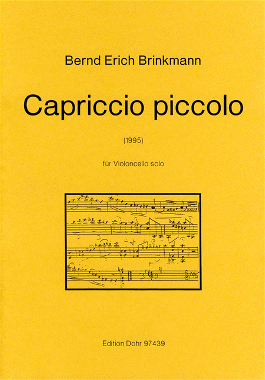 Capriccio piccolo vür Violoncello solo (1995) Piccolo scores gallery preview page 1