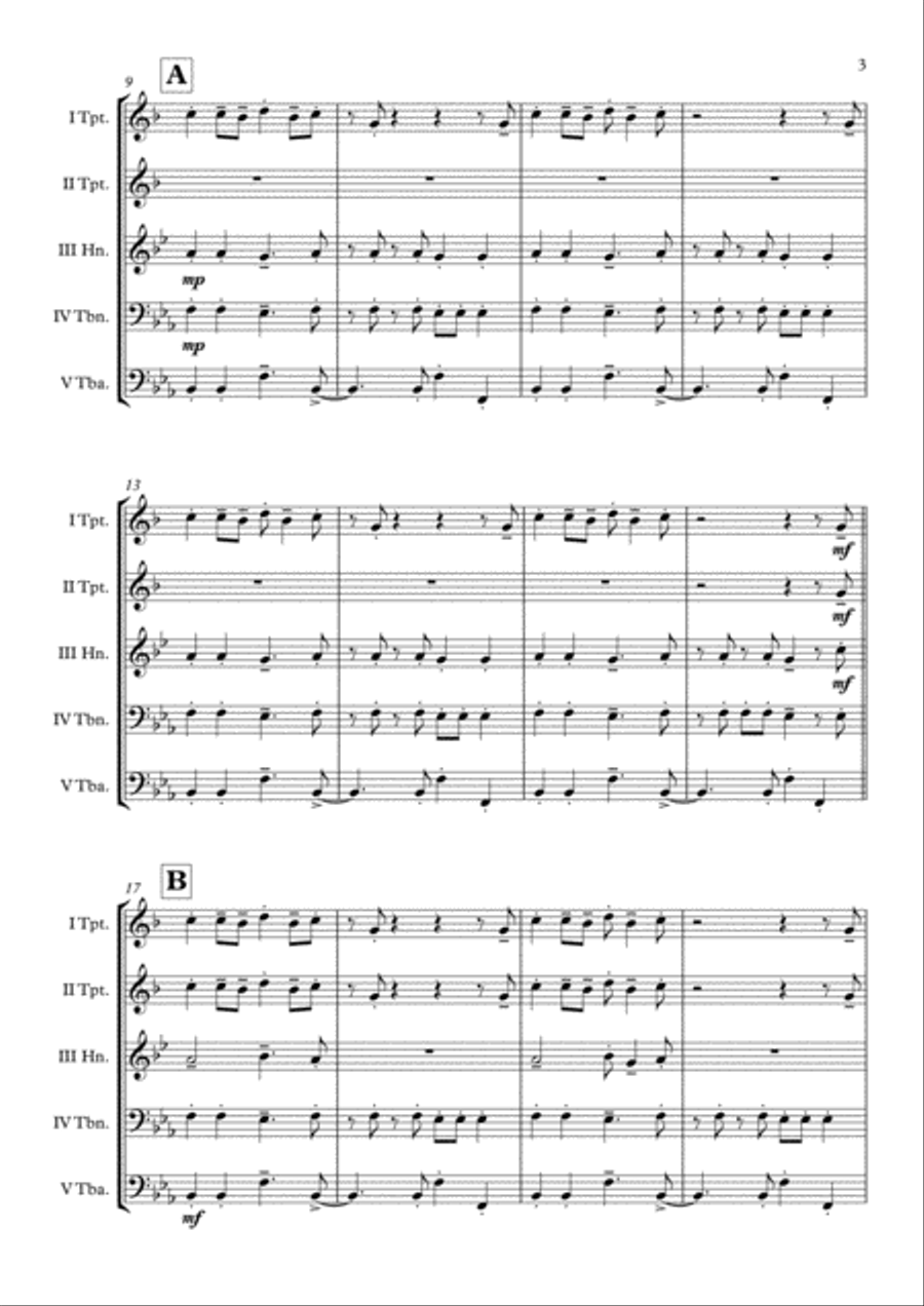 Tequila Euphonium scores gallery preview page 4