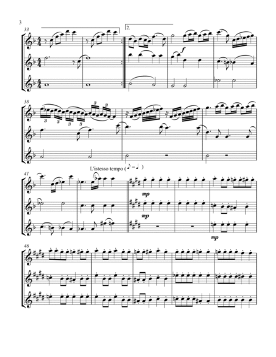 Bohemian Rhapsody String Trio scores gallery preview page 4