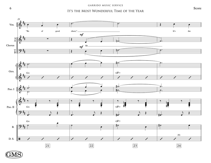 It's The Most Wonderful Time Of The Year Choir scores gallery preview page 6