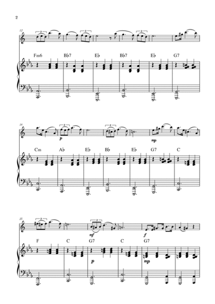 Serenade | Schubert | Alto Sax | Piano | Chords image number null