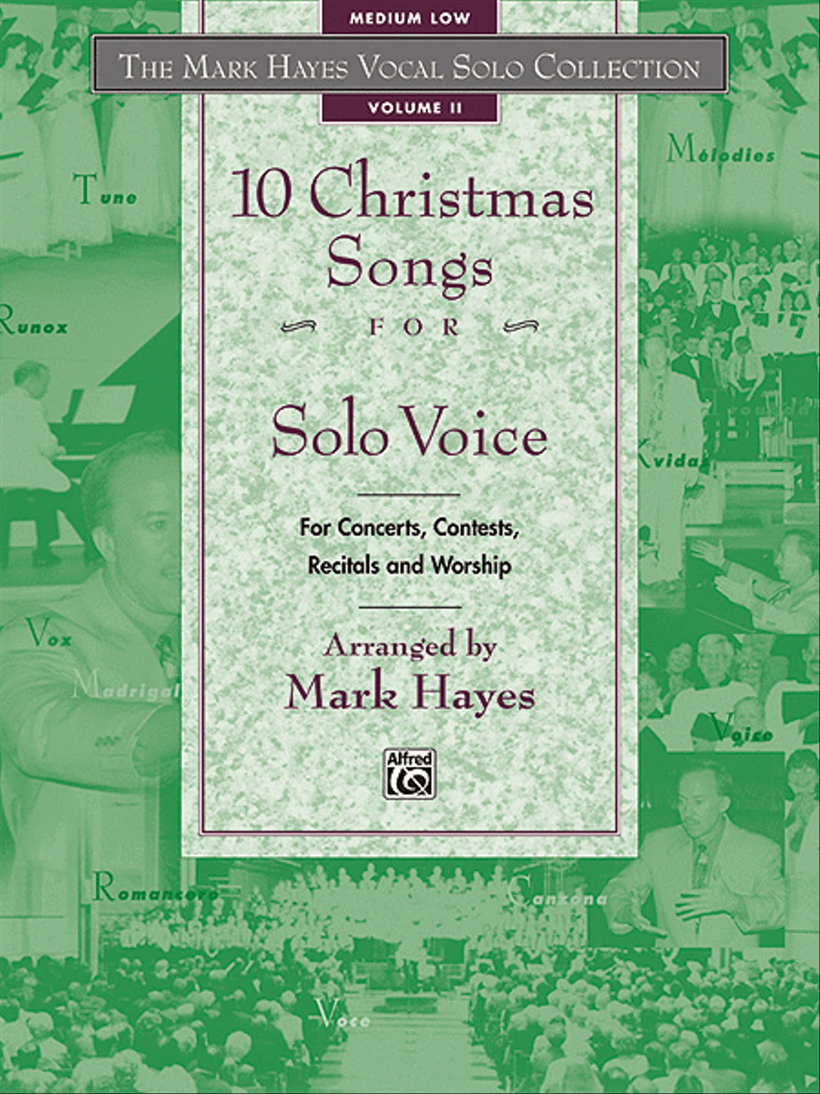 Mark Hayes Vocal Solo Collection: 10 Christmas Songs for Solo Voice - Medium Low (Book Only) Medium Voice scores gallery preview page 1