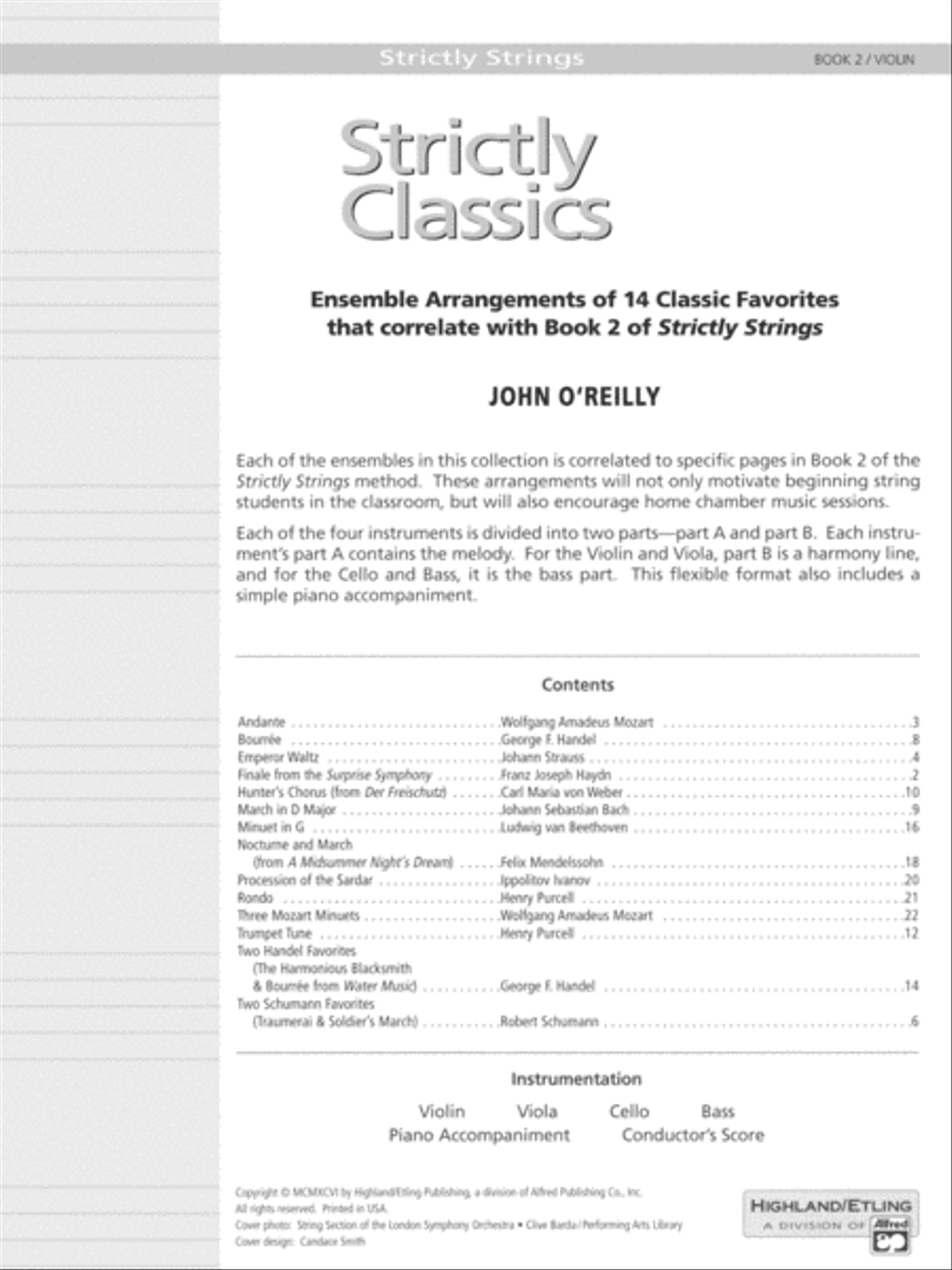 Strictly Classics, Book 2 Chamber Orchestra scores gallery preview page 5