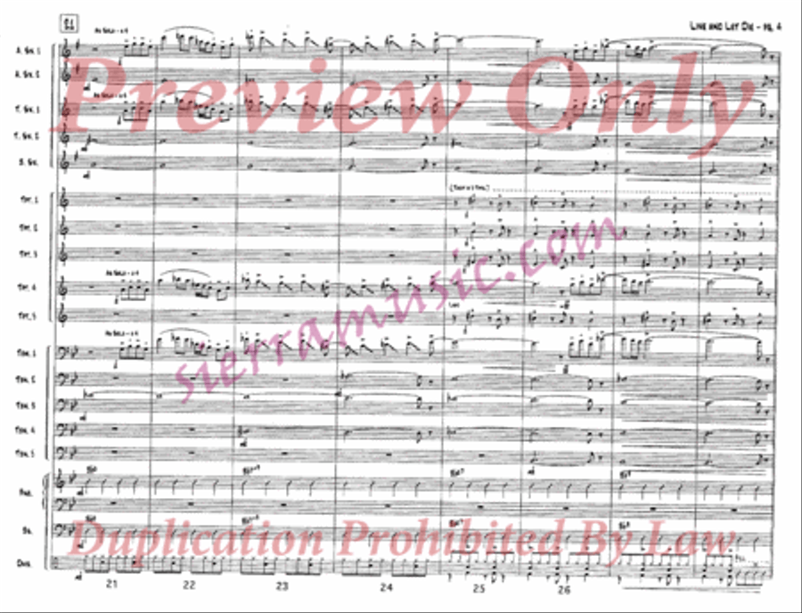 Live and Let Die Live and Let Die Jazz Ensemble scores gallery preview page 5