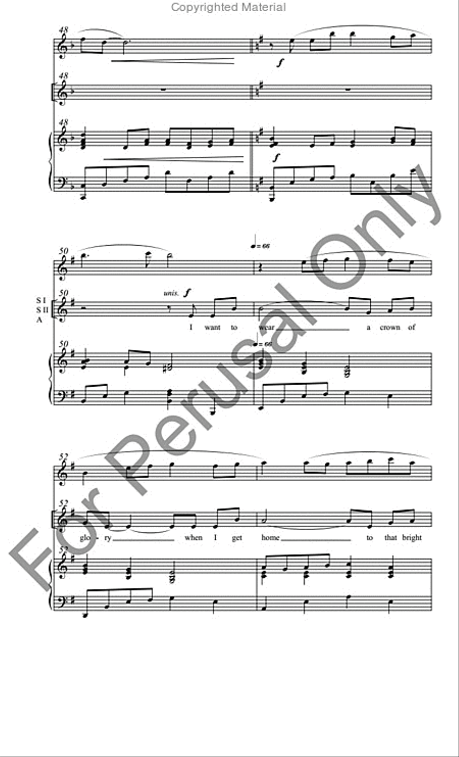 Poor Wayfaring Stranger SSA scores gallery preview page 9