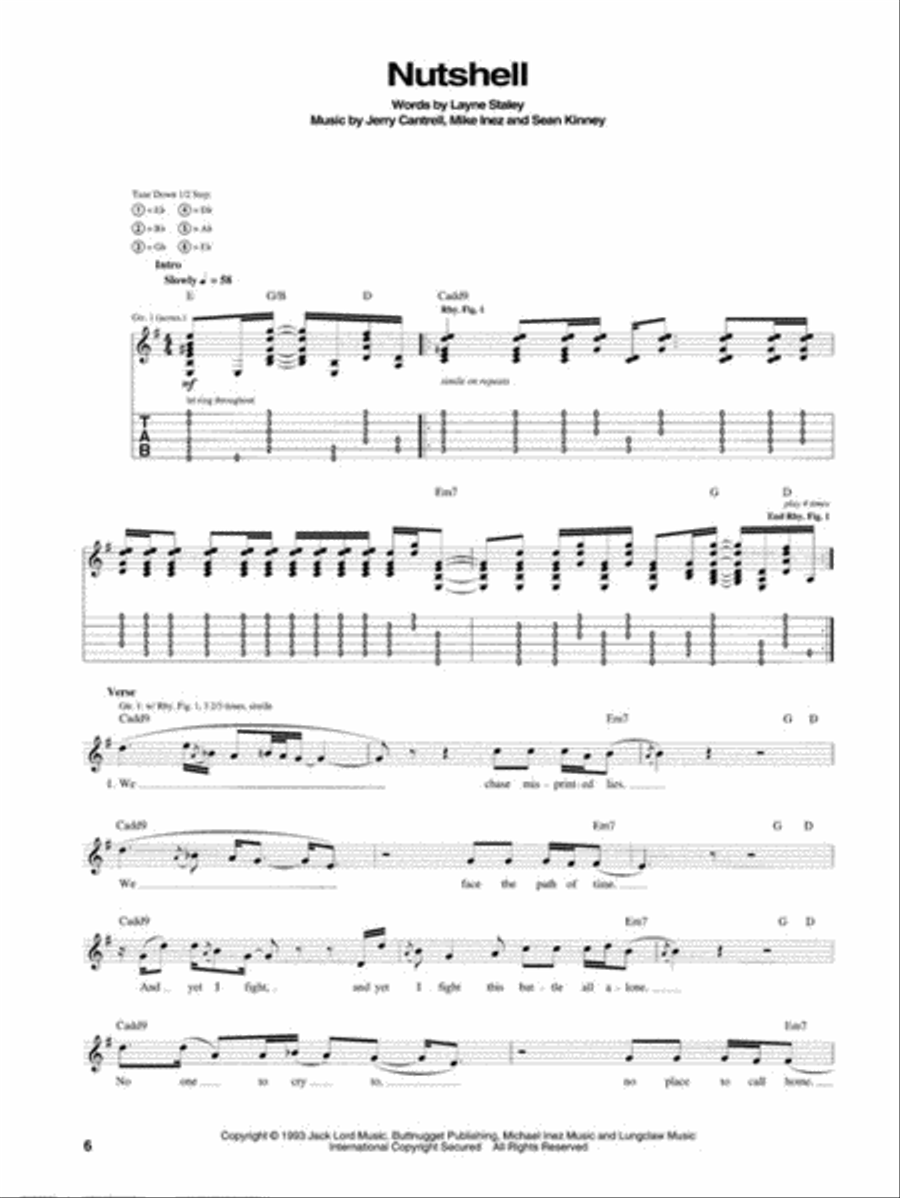 Alice in Chains – Acoustic Acoustic Guitar scores gallery preview page 3