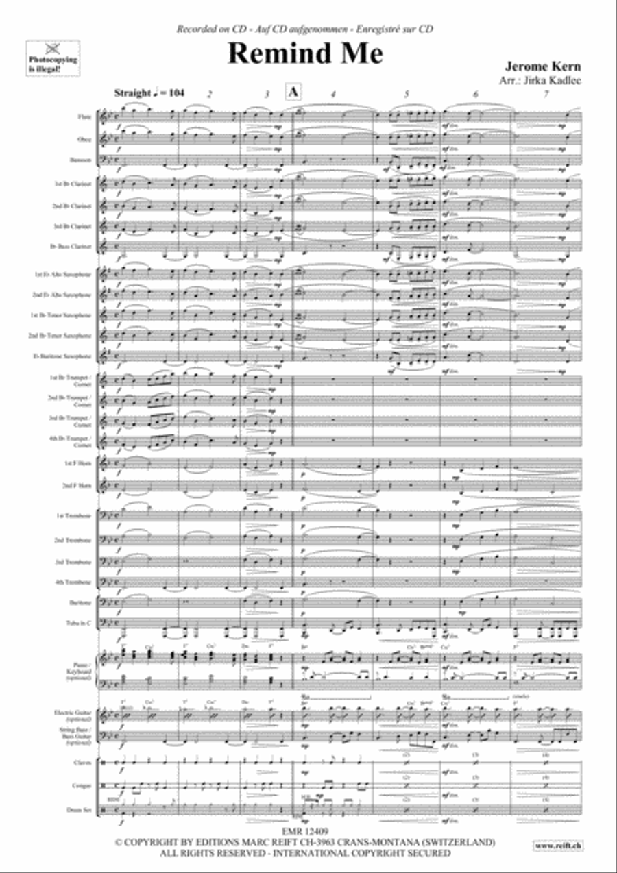 Remind Me Concert Band scores gallery preview page 3