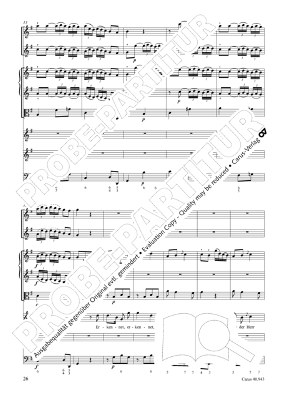 Shout to the Lord, all the earth (Jauchzet dem Herrn, alle Welt) 4-Part scores gallery preview page 33