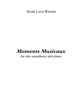 Moments Musicaux for Alto Saxophone and Piano