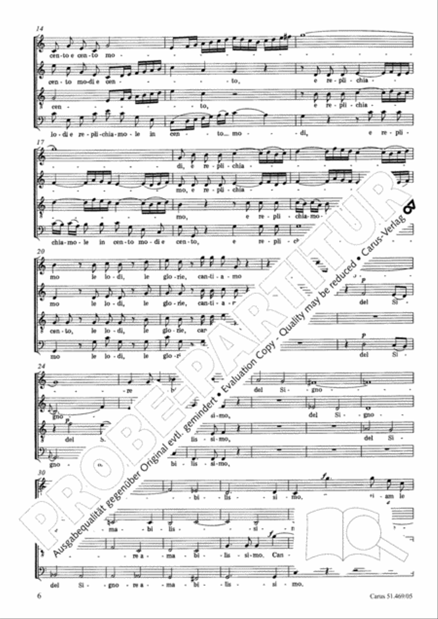 Davide penitente 4-Part scores gallery preview page 7