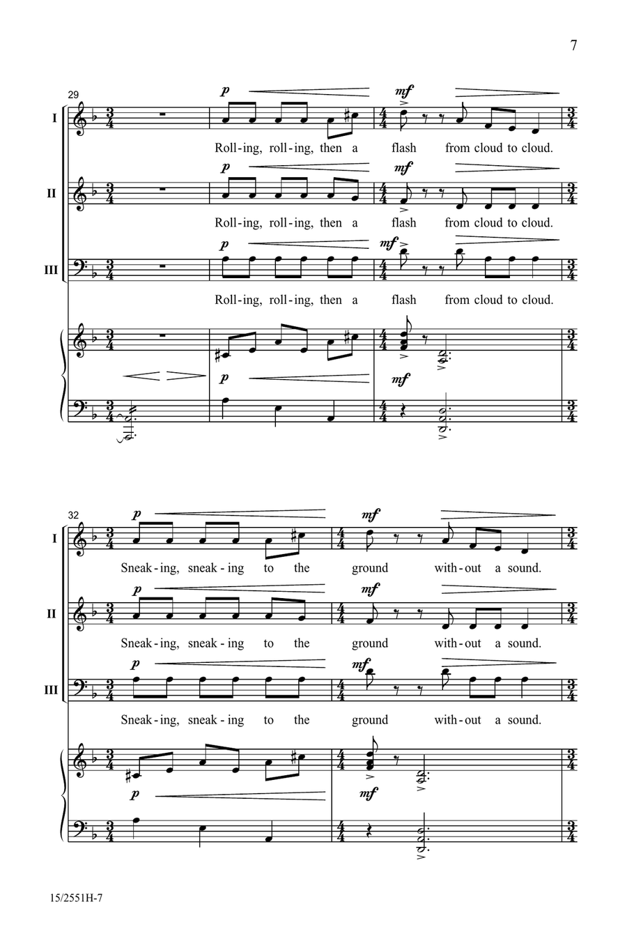 Lightning! (Digital Download) Choir scores gallery preview page 7