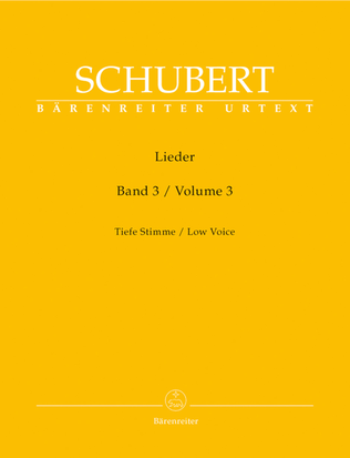 Book cover for Lieder, Volume 3, Op. 80-98