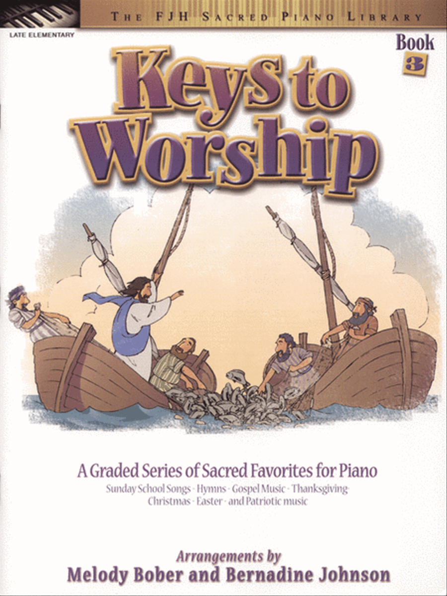Keys to Worship, Book 3 Easy Piano scores gallery preview page 1