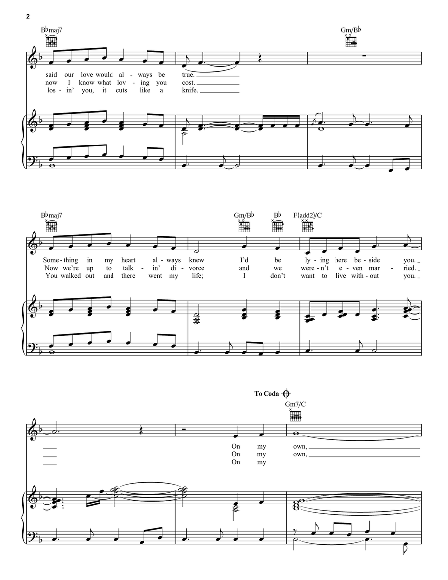 On My Own On My Own Acoustic Guitar scores gallery preview page 2