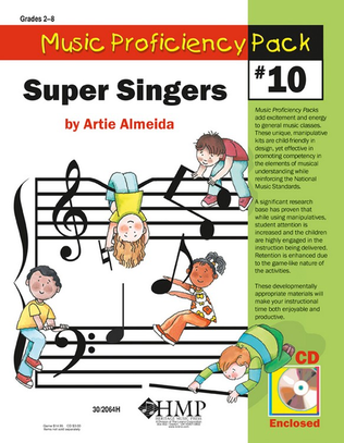 Book cover for Music Proficiency Pack #10 - Super Singers
