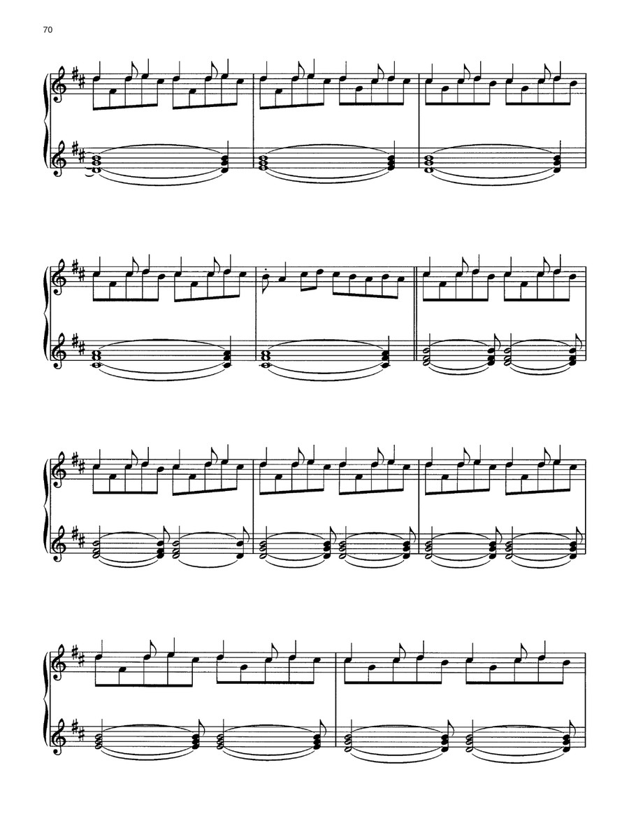 Nostalgia Piano Solo scores gallery preview page 5