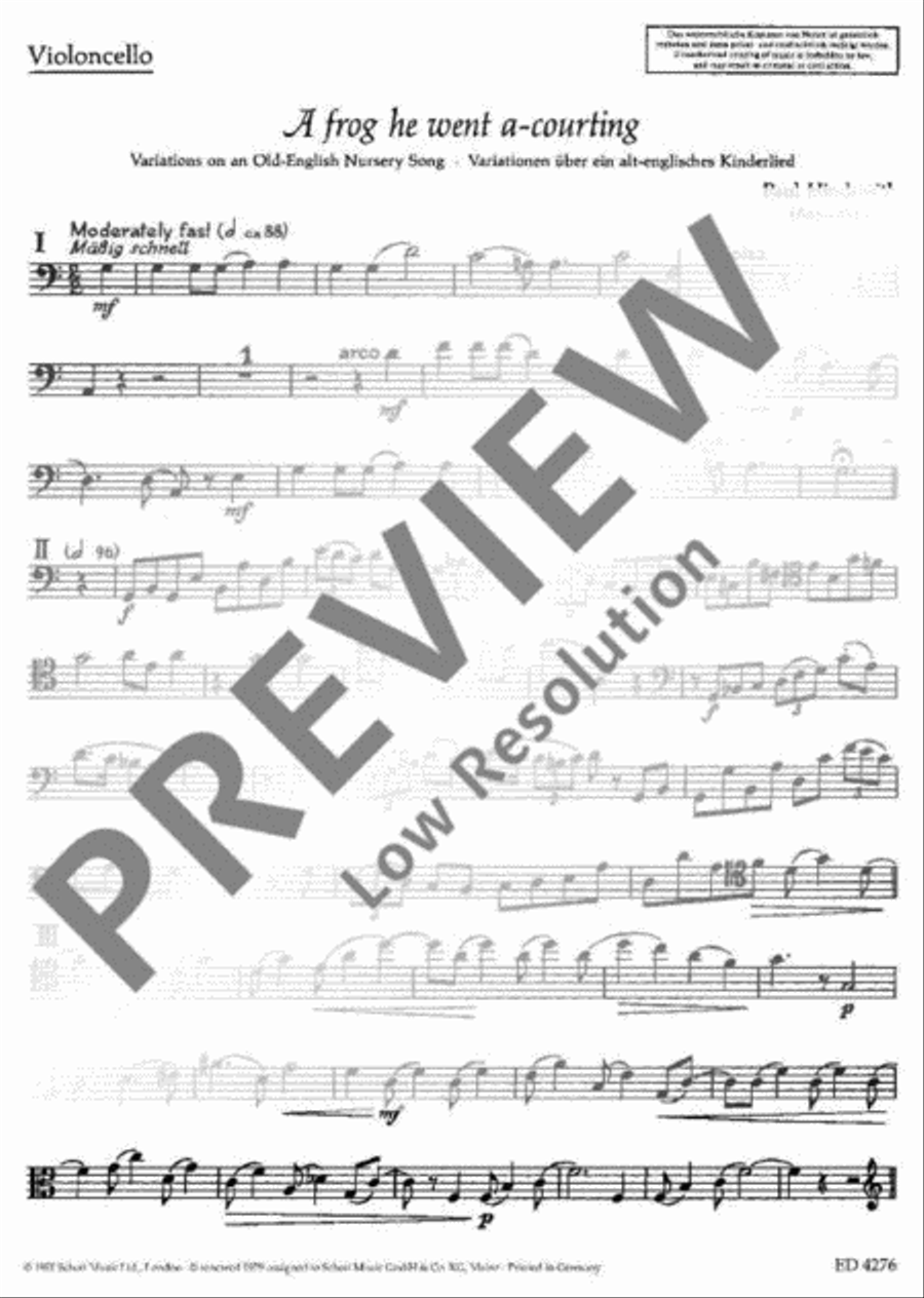 A frog he went a-courting Piano Accompaniment scores gallery preview page 17
