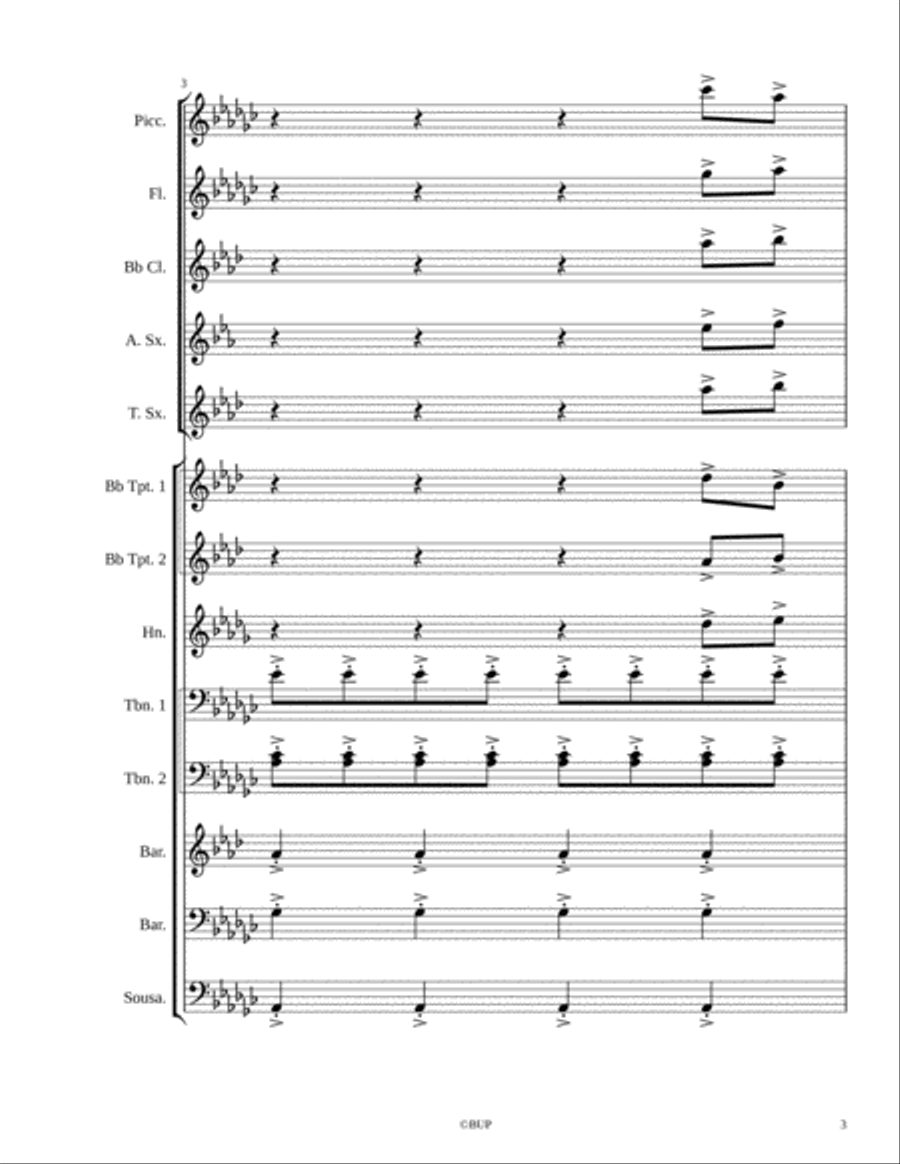 Drake-God's Plan Drake-God's Plan Marching Band scores gallery preview page 3