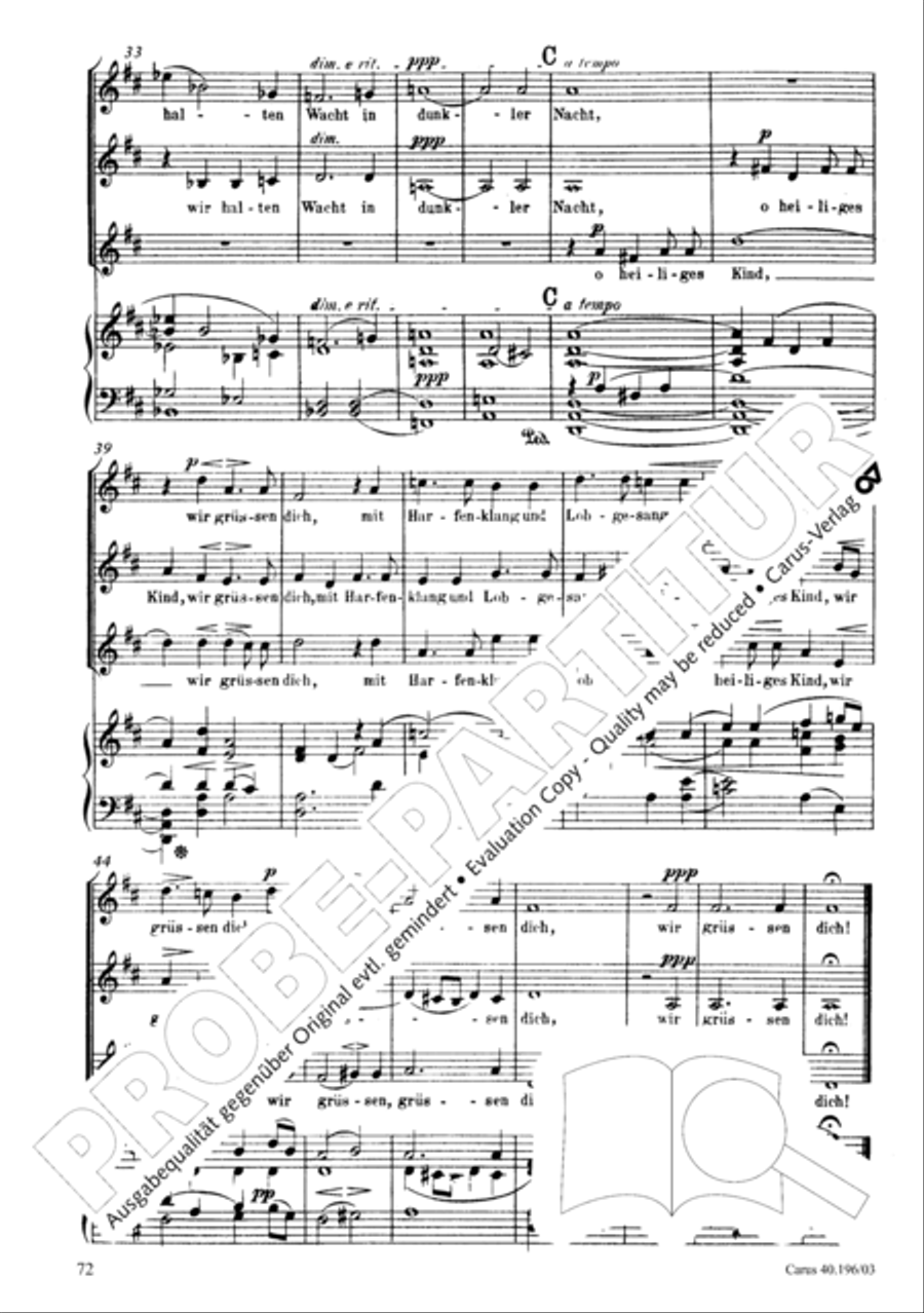 Die Geburt Christi SSA scores gallery preview page 73
