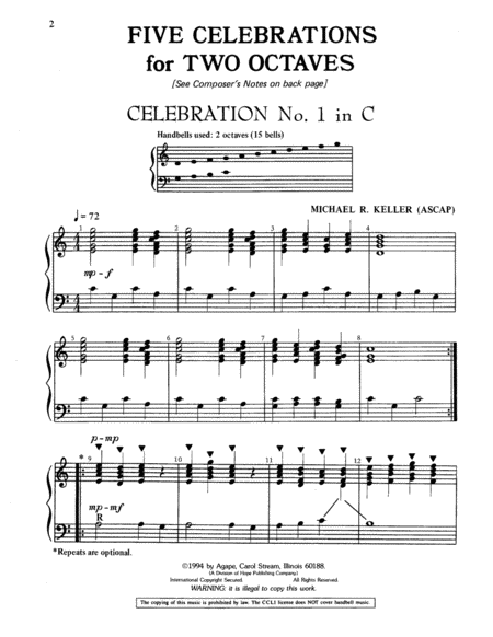 Five Celebrations for Two Octaves image number null