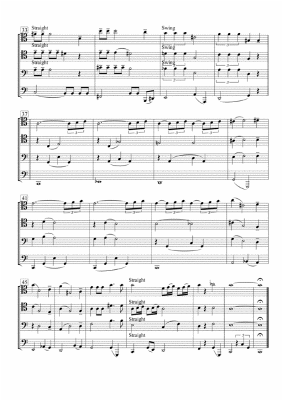 Moonlight Serenade Moonlight Serenade Brass Quartet scores gallery preview page 4