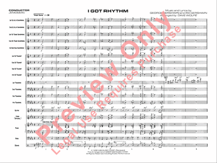 I Got Rhythm I Got Rhythm Jazz Ensemble scores gallery preview page 4