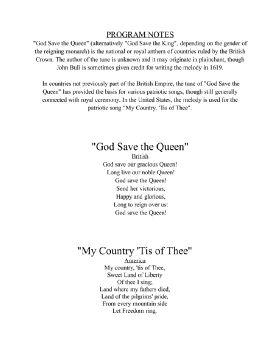 God Save the Queen (My Country Tis of Thee) String Trio scores gallery preview page 2