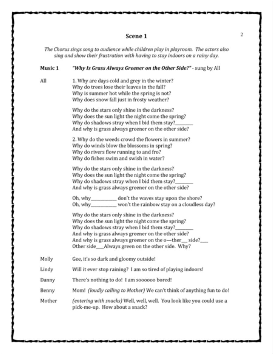 The Tale of the Three Billy Goats Gruff - Script