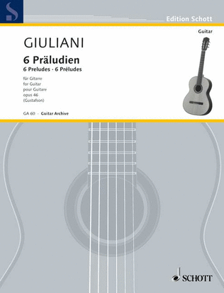 Book cover for Six Preludes, Op. 46