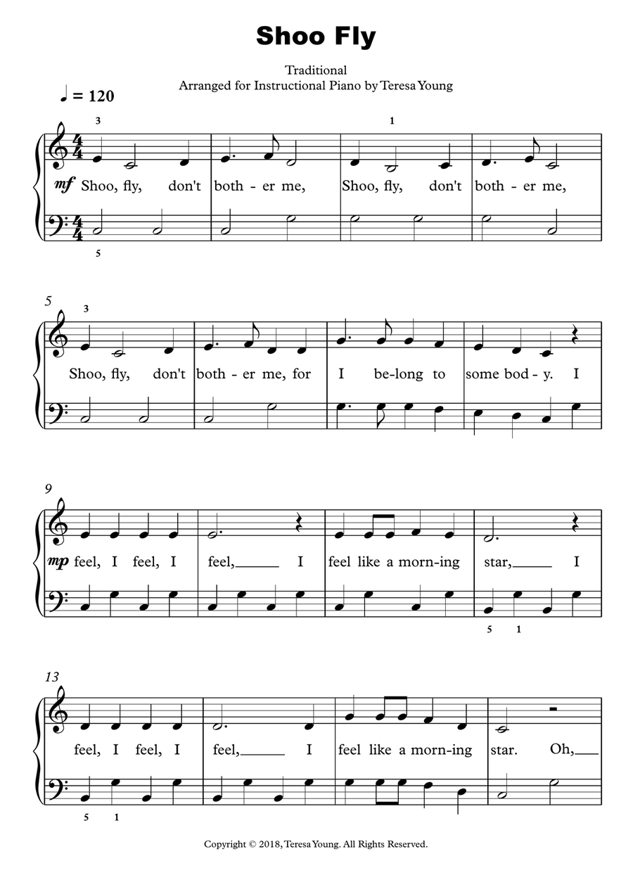 Shoo Fly Piano Method scores gallery preview page 1